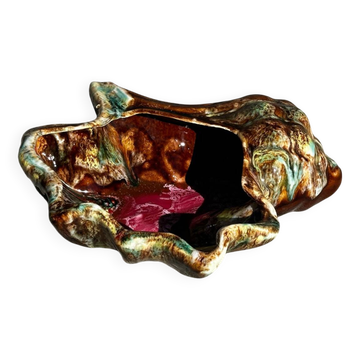 Vintage ceramic seashell trinket tray from Vallauris, 20/17 cm