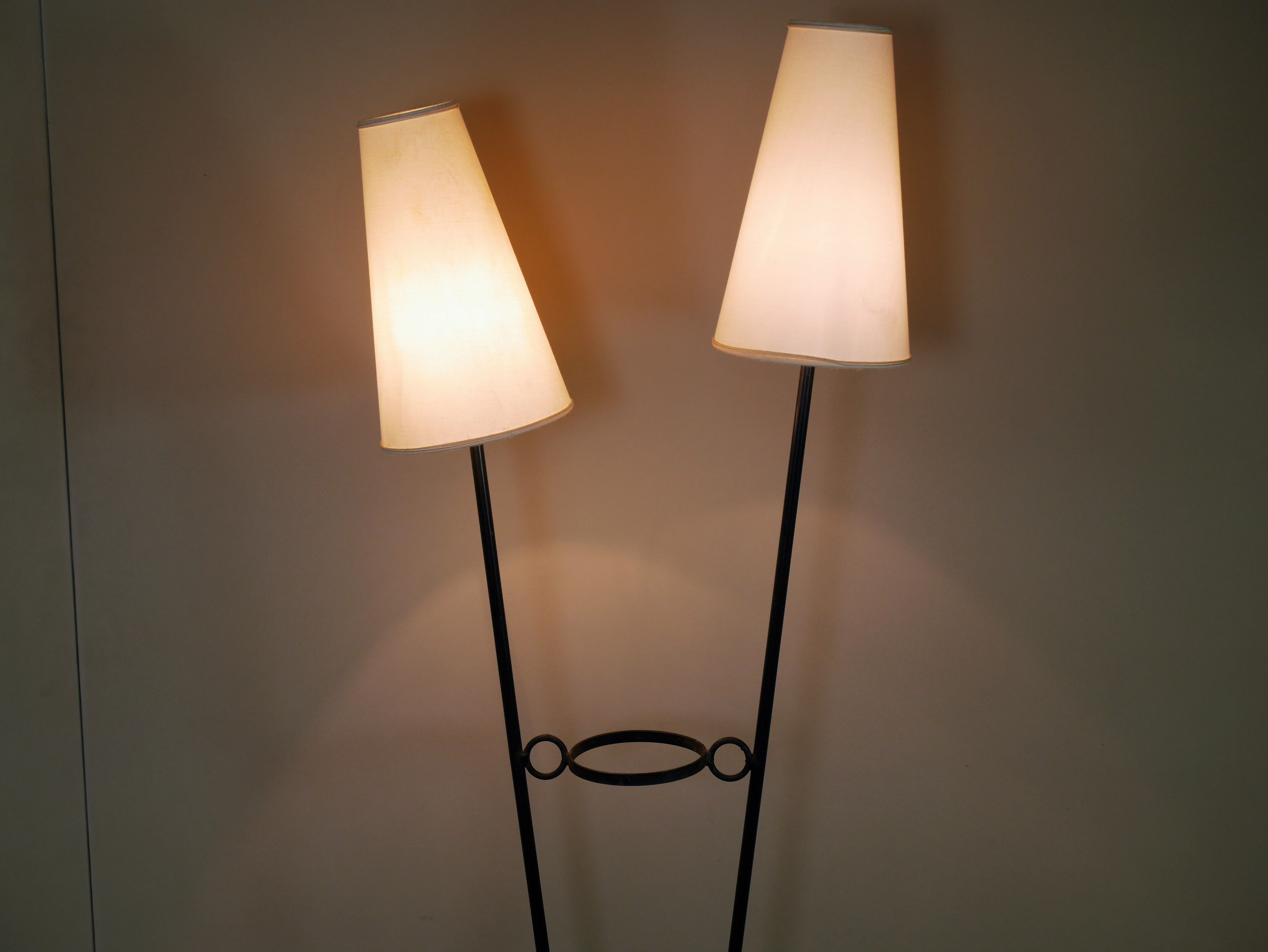 50's double floor lamp