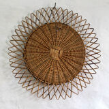 Rattan mirror - 29cm