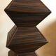 Wood and chrome design floor lamp