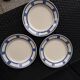 Lot de 3 assiettes vintage plates 23 cm en semi porcelaine badonviller