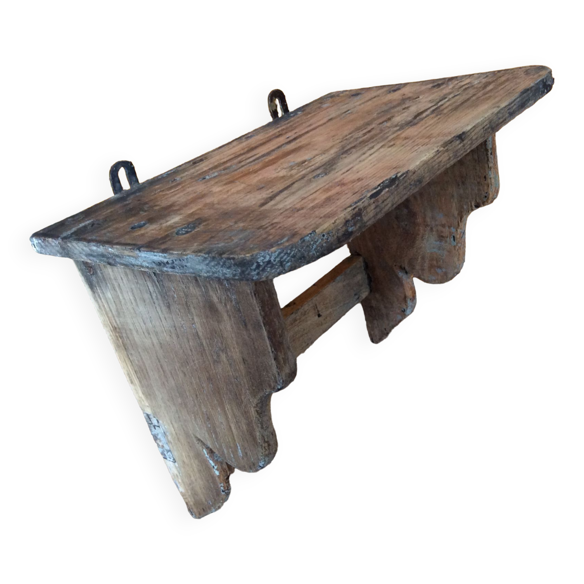Wooden wall shelf