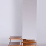 Restored Bauhaus Dressing Mirror, Mücke Melder, Chrome, Walnut, Czechia, 1930s