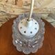 Old suspension glass molded shape flowers 70s vintage