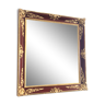 Golden and lacquered mirror 81x75cm