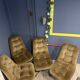 Lot 4 chaises années 70