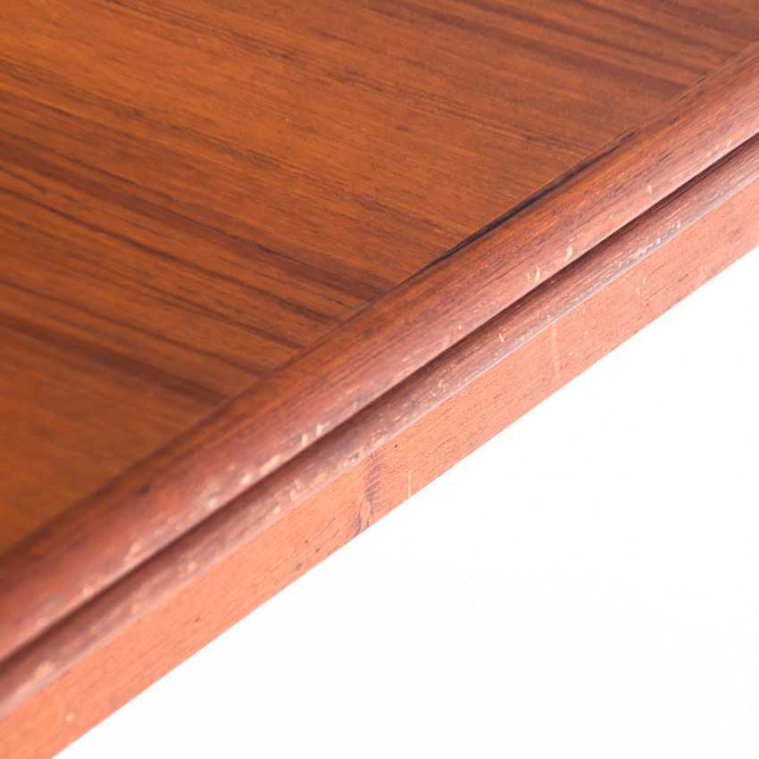 Teak dining table with Scandinavian-style extensions - France, 1960