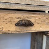 Raw wood workbench / console