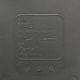 Set of 6 black Maui chairs by Magistretti for Kartell 2000s Italy