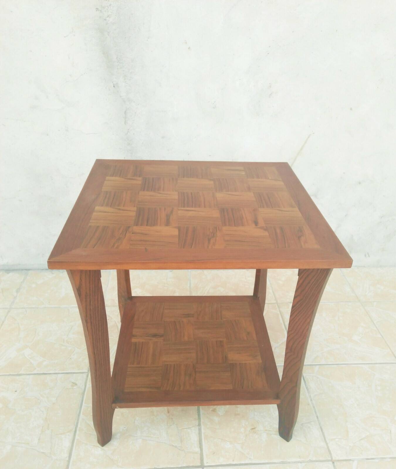 Vintage walnut side table