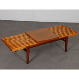 Slatted coffee table by František Mezulanik from the 1960s