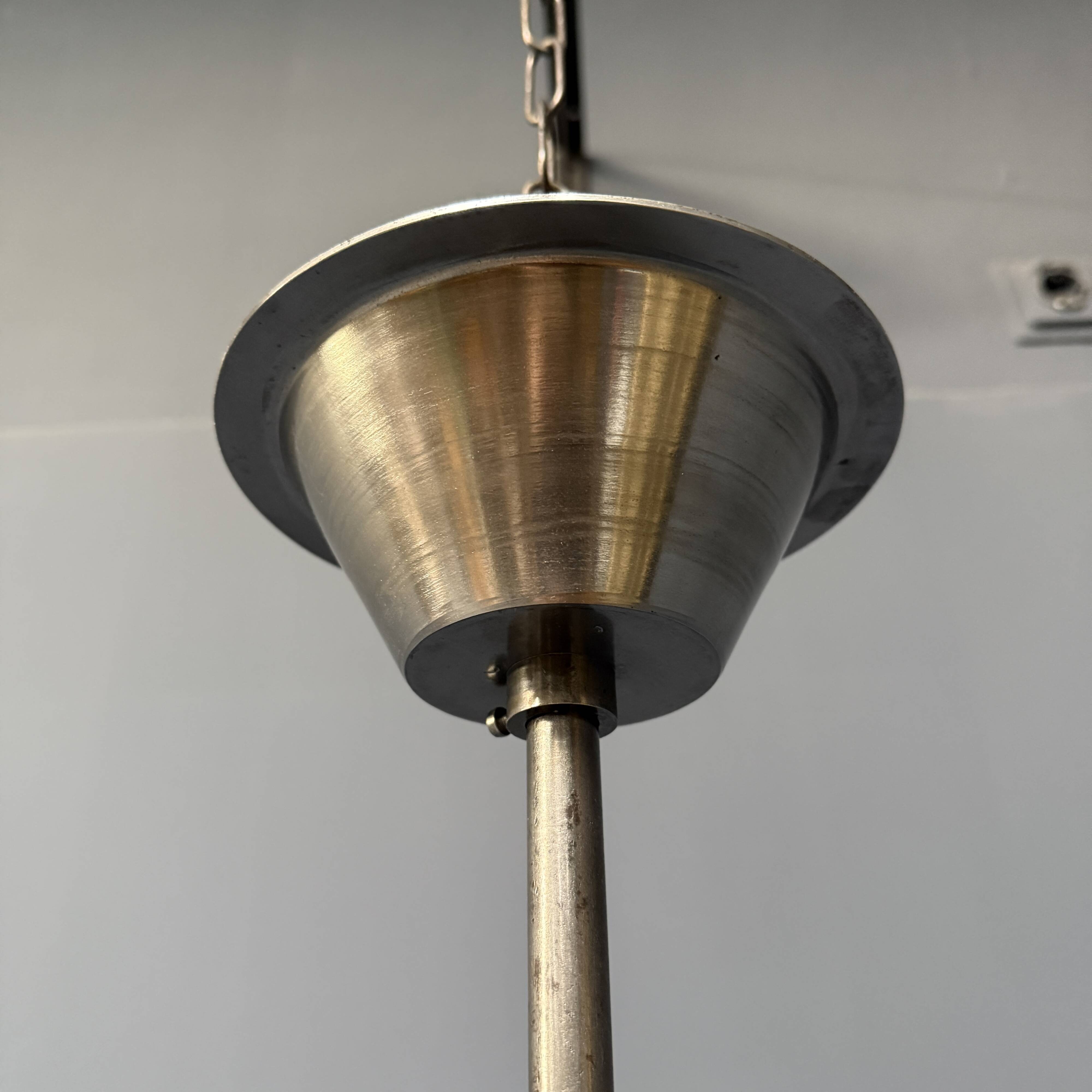 Opaline glass Kandem pendant lamp model 409