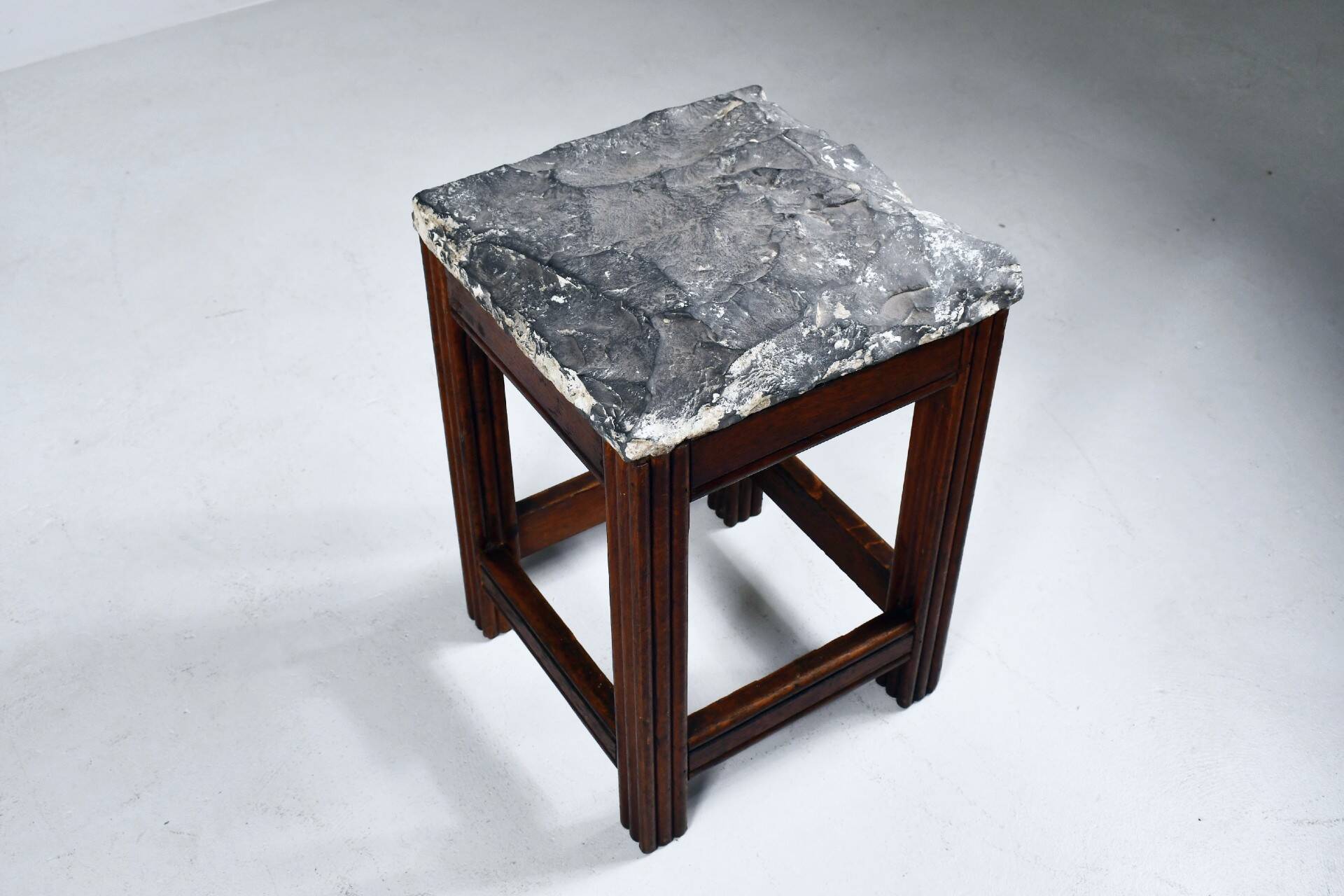 Tabourets vintage en pierre et bois x 1