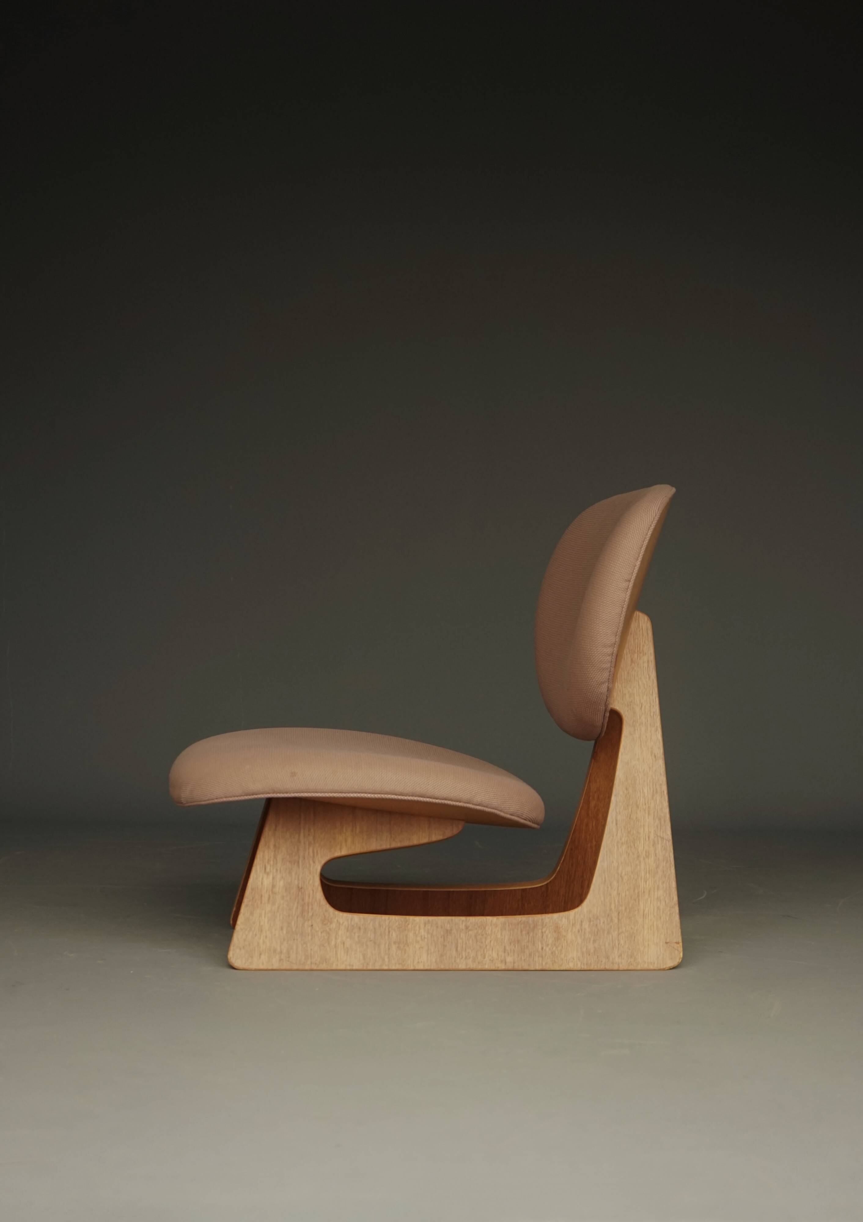model 5016 Low Chair by Junzo Sakakura and Daisaku Cho, 1970s
