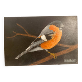 Bird painting on wood