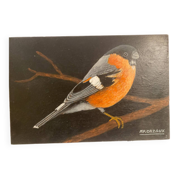 Bird painting on wood