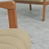 Pair of cream living room armchairs Jitona Sobeslav 1960