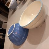 Set of 10 old vintage bowls