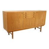 Enfilade scandinave en chêne, Suède, 1960