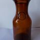 Carafe en verre fumée marron
