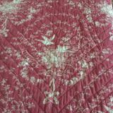 Quilted floral bedspread