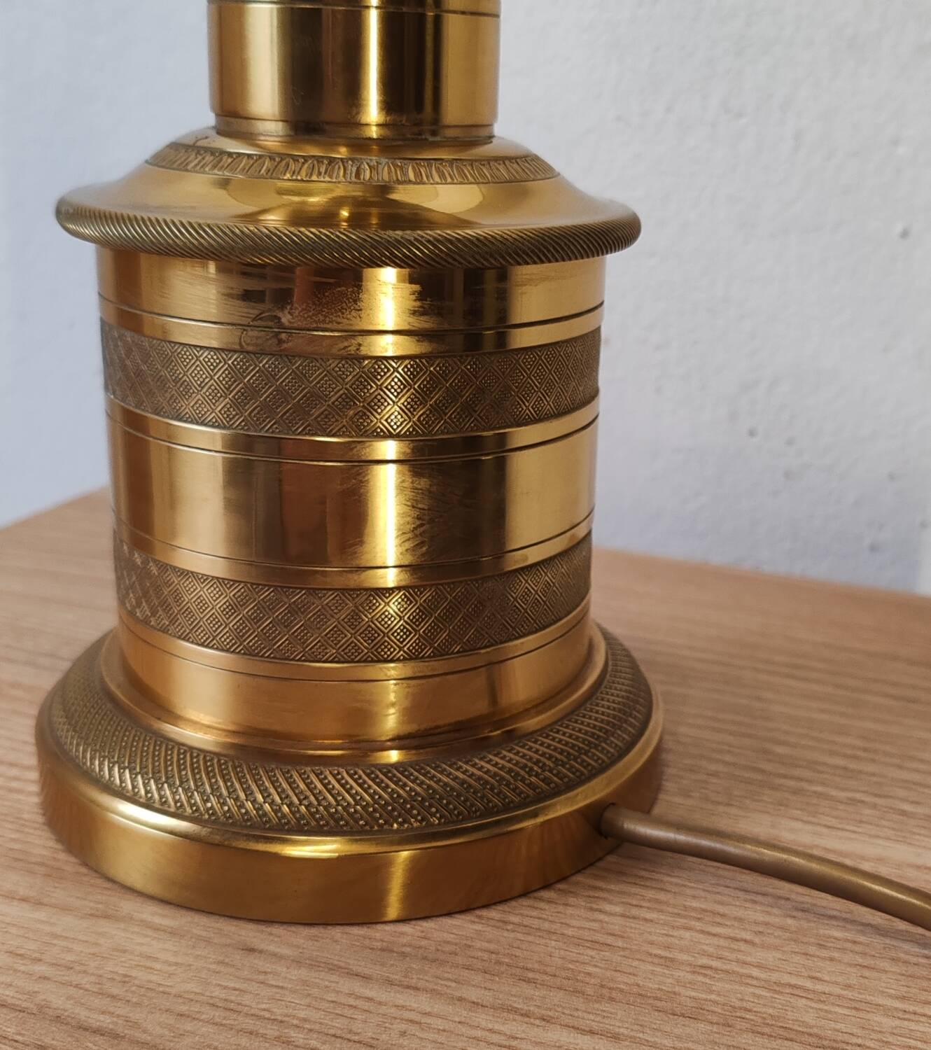 Lampe colonne laiton