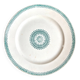 Creil & Montereau round dish in green ironstone, "English" service