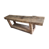 Superb old sandblasted workbench
