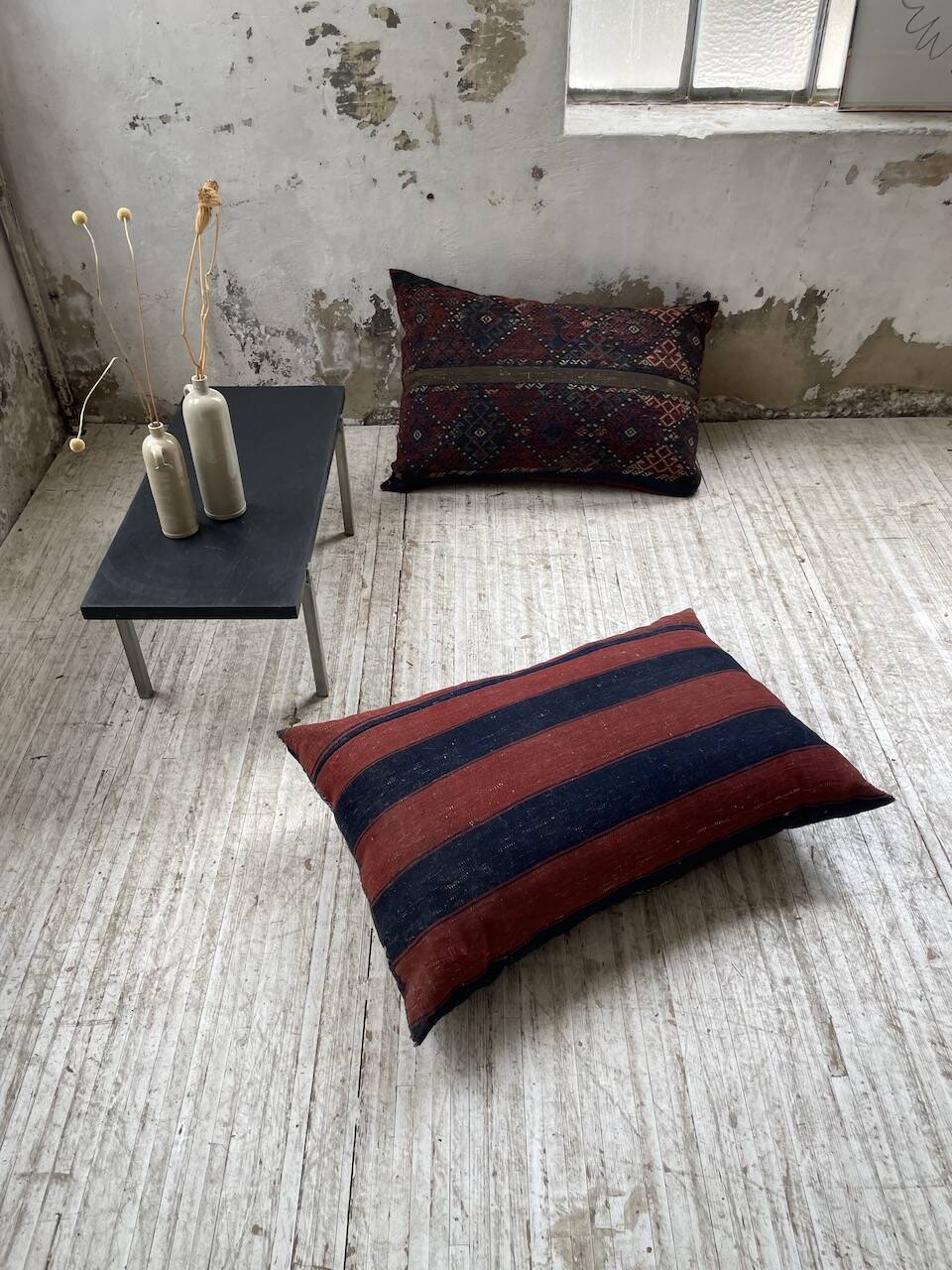 Paire de coussins XXL Kilim vintage