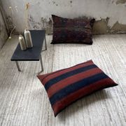 Pair of vintage XXL Kilim cushions