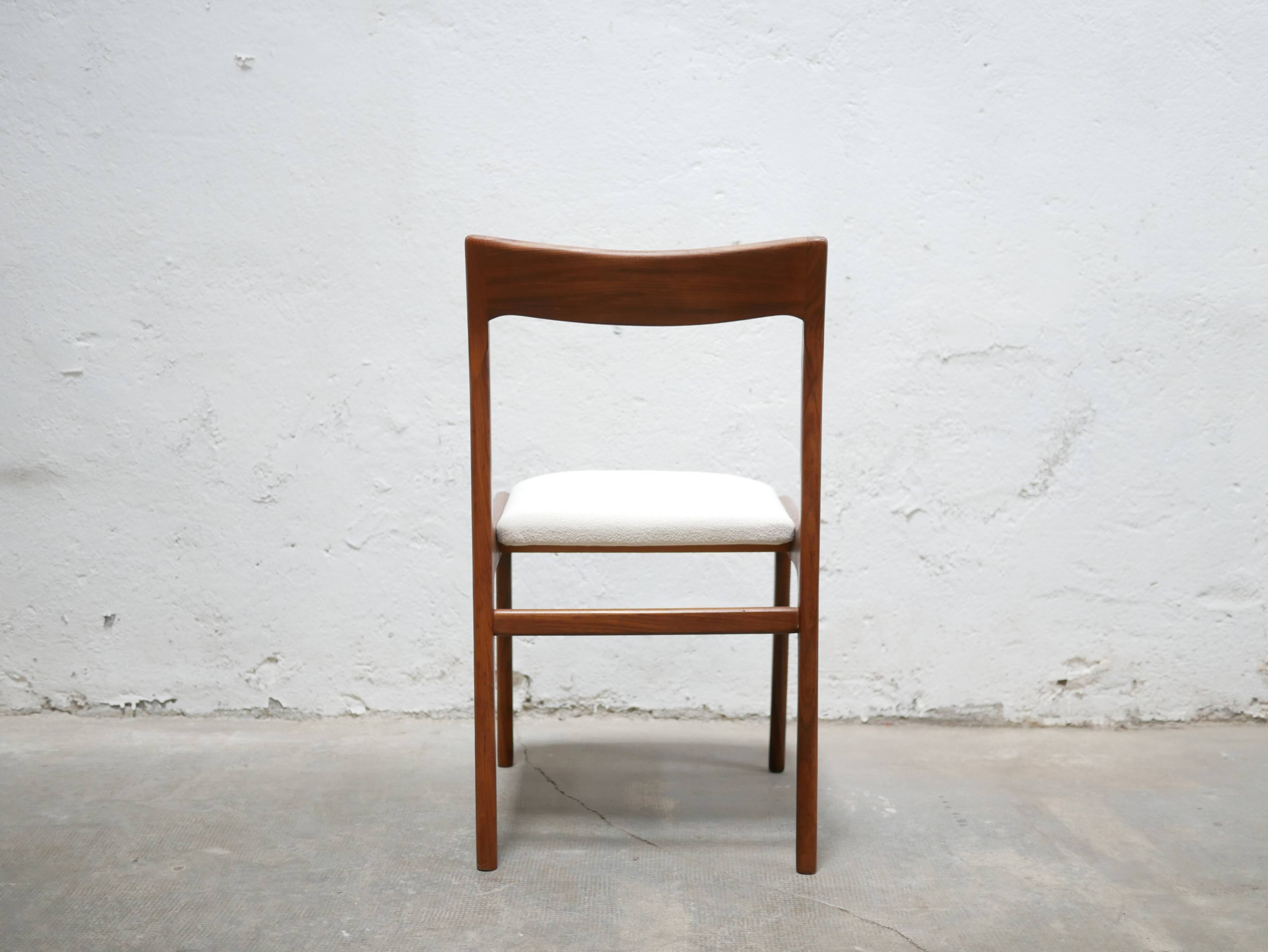 Set of 6 vintage Scandinavian teak chairs