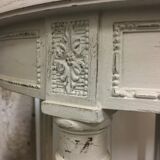 Four-foot white side table