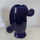 Vase visage faïence émaillée bleue design XXe Sandra Corina Paris