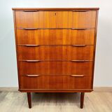 Scandinavian teak chest of drawers (from Denmark)