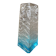 Vintage textured blue glass vase. 1970s.