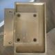 Geco Metall door handle, black and silver checkerboard pattern, 1960s
