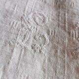 11 damask linen napkins monogrammed LL