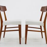 1960s Pair of Danish Teak Chairs, Restored