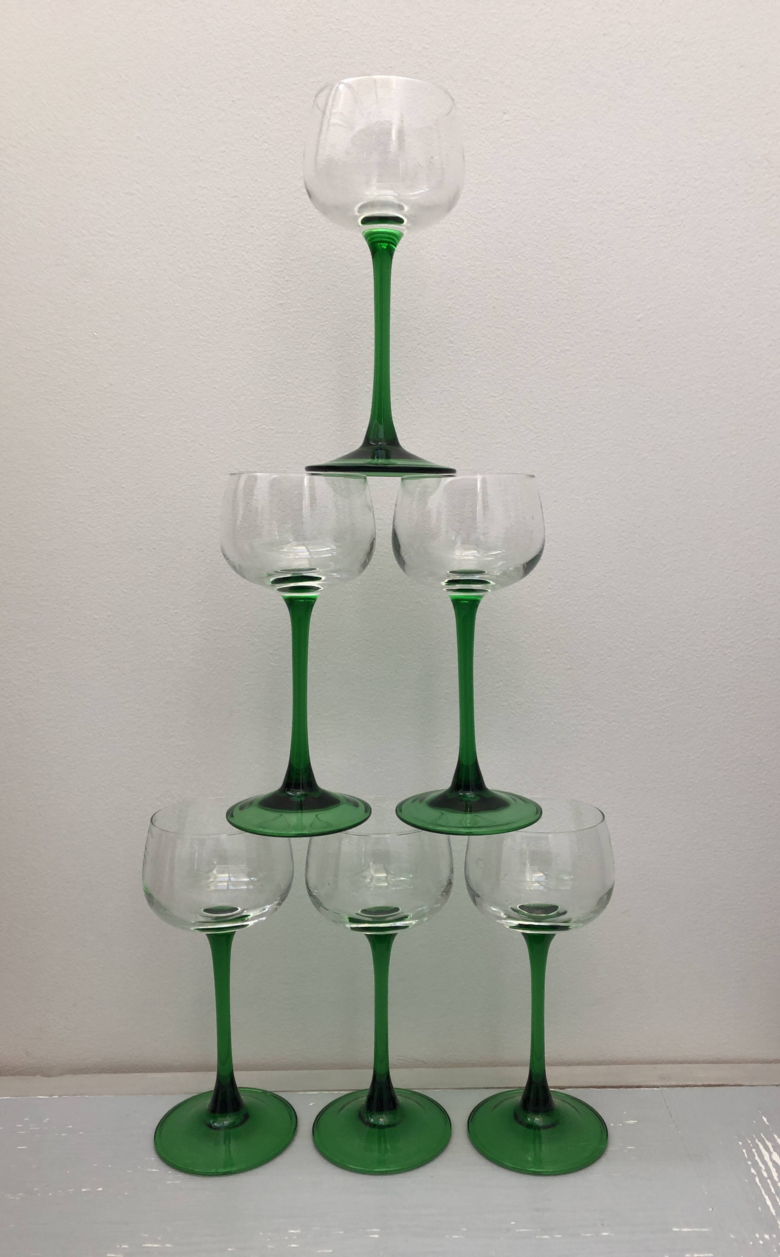 vintage alsace wine glass