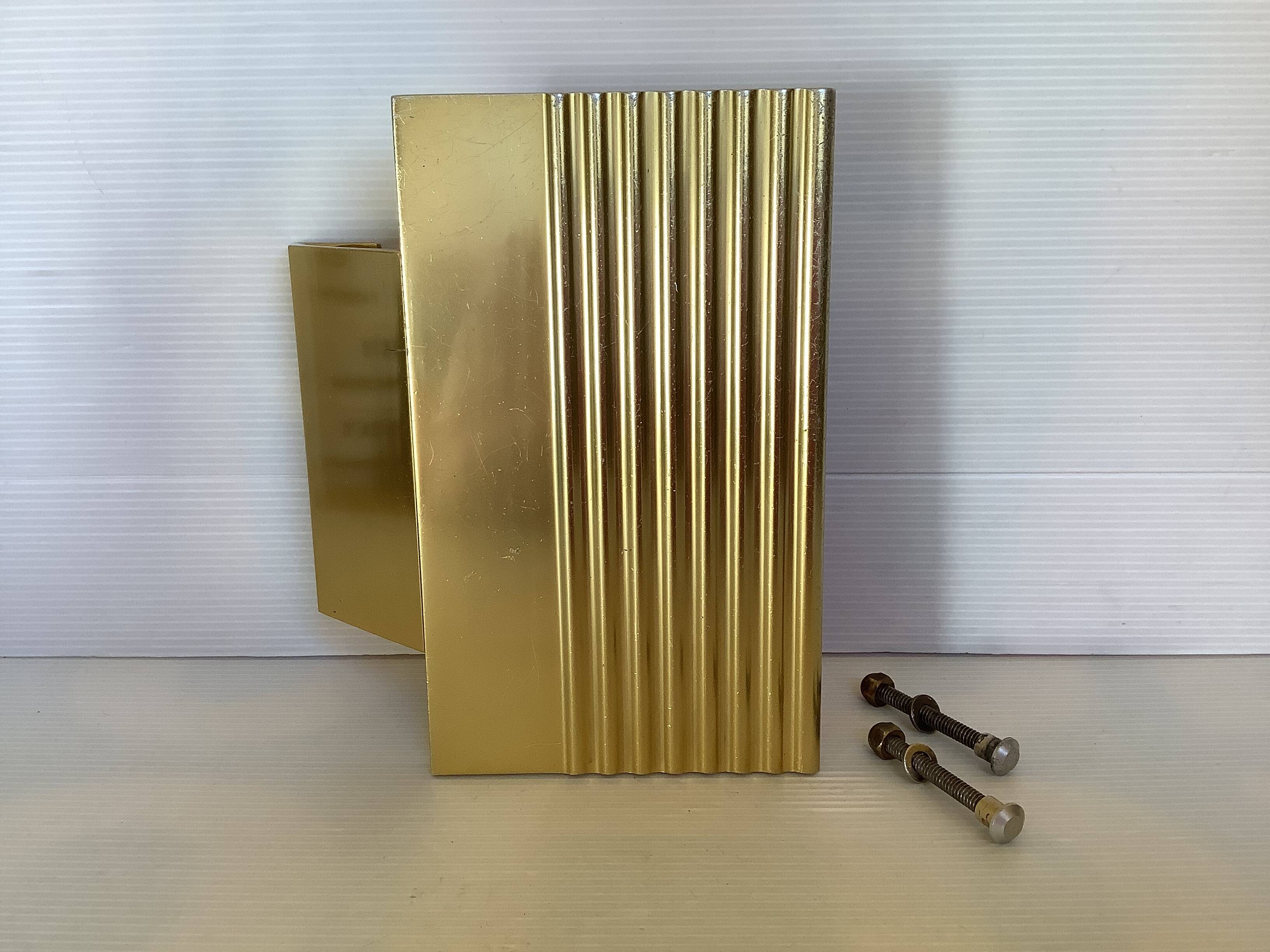 Gold metal door handle