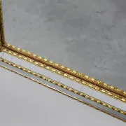Venetian Style Arched Mirror with Gilt Beaded and Glass Frame, Italy, 20th
