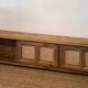TV cabinet in raw oak and cane - sliding doors