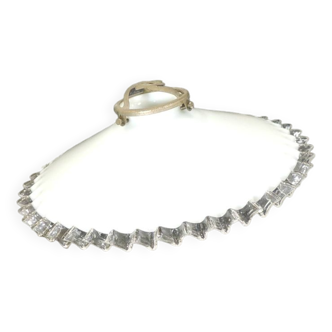 White opaline lampshade/suspension/vintage