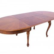 Large extendable table with eight chairs, late 19th century, France. After renovation.