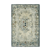Handwoven anatolian 1980s 187 cm x 277 cm blue rug