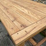Solid oak farm table for 6-8 people