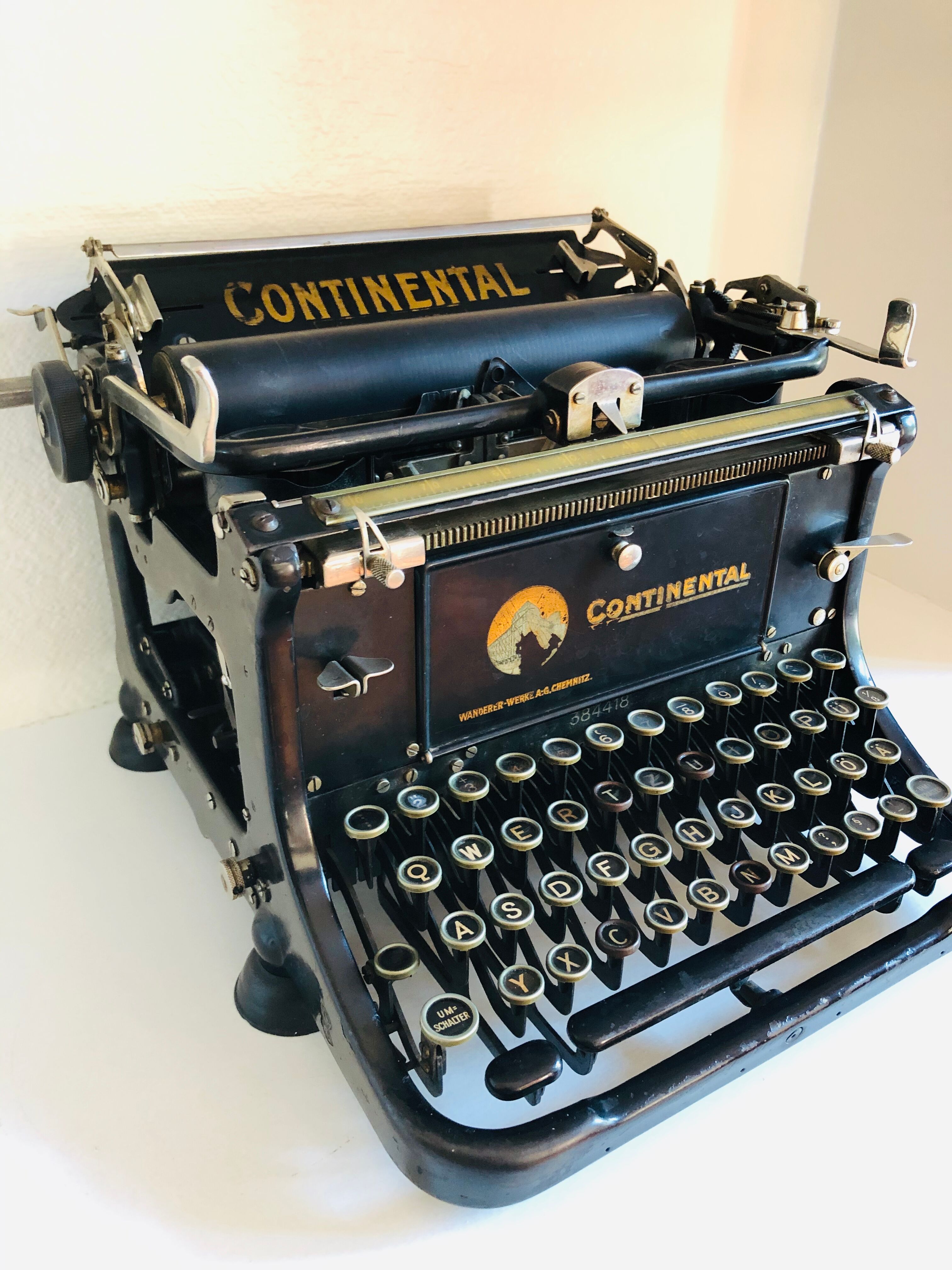 1928 Continental Typewriter