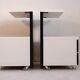 Tables de chevet postmodernes ikea noir et blanc 1980’s en tbeg