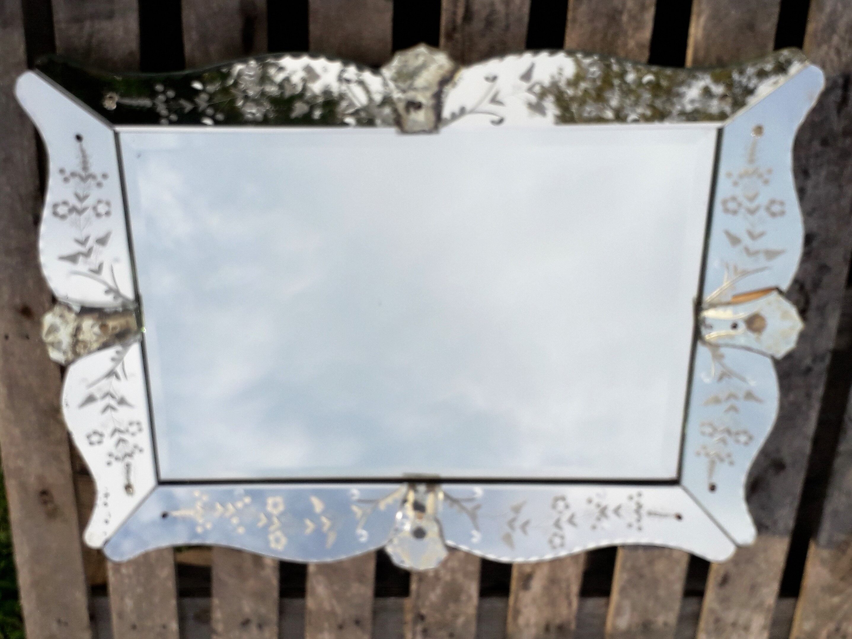 Venetian mirror beveled 67x88cm