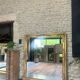 Antique fireplace mirror 144.5cm/131.5cm gold leaf and mercury